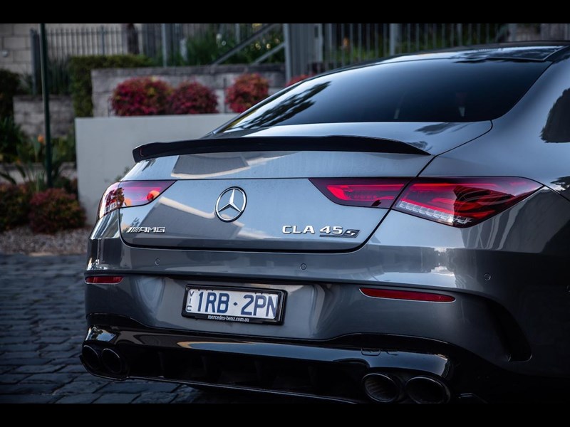 euro empire auto mercedes cla45s style rear diffuser with exhaust tips for cla-class w118 970795 007