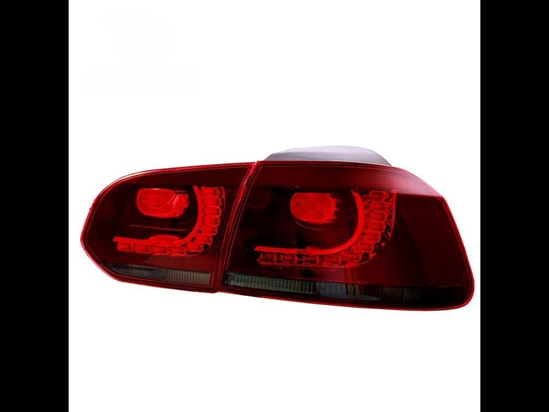 euro empire auto volkswagen golf retro style smoked/clear sequential tail lights for mk6 970845 013