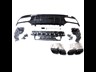 euro empire auto mercedes c63s style rear diffuser with exhaust tips for c-class w205 (sedan) 970756 010