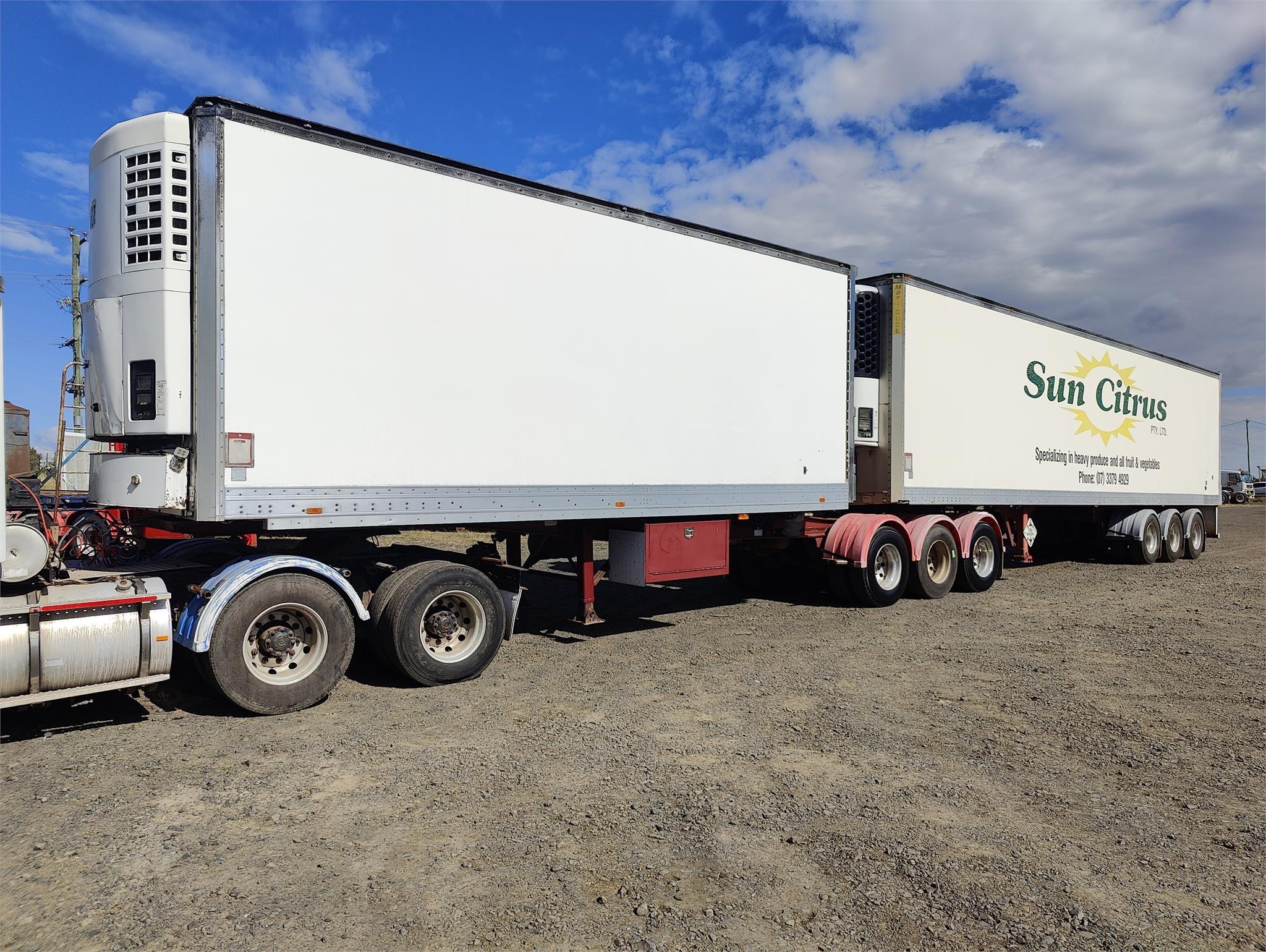 refrigerated trailer truck