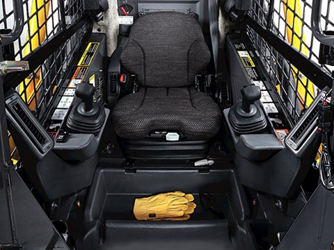 John Deere E Series cab interior
