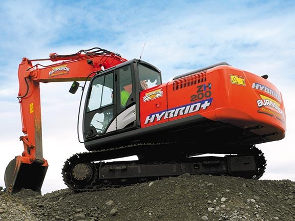 Hitachi ZH200 hybrid excavator