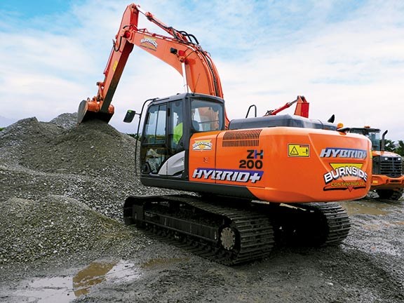 Hitachi ZH200 hybrid excavator