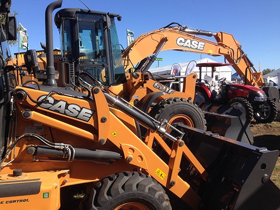 Case IH showed off its 580ST backhoe, 621F wheel loader and CX350C excavator, among other machines.