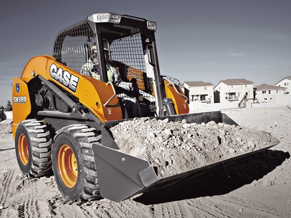 The Case SV300, one of the company's most powerful skid steer loaders.