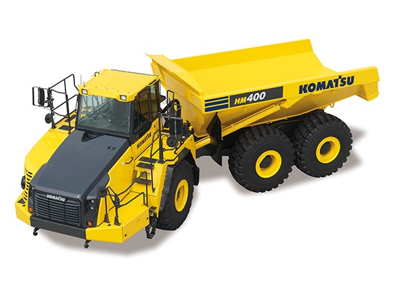 The Komatsu HM400-3M0 articulated dump truck is packed with new features.