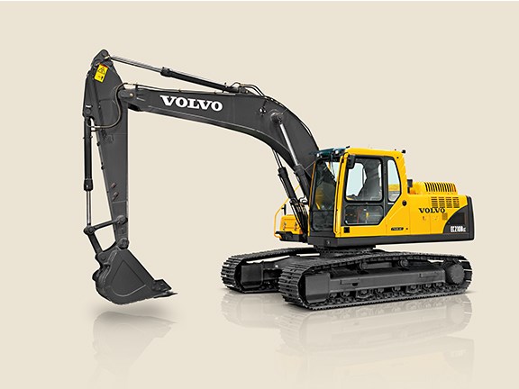 Two 20-tonne EC210B hydraulic excavators were part of the extensive Volvo CE fleet used in building India's Shillong bypass road.