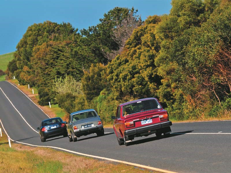 FG Falcon Ecoboost vs Peugeot 504 vs Volvo 144