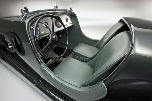 Ford Speedster dash: machine-turned finish & Lincoln instrumentation