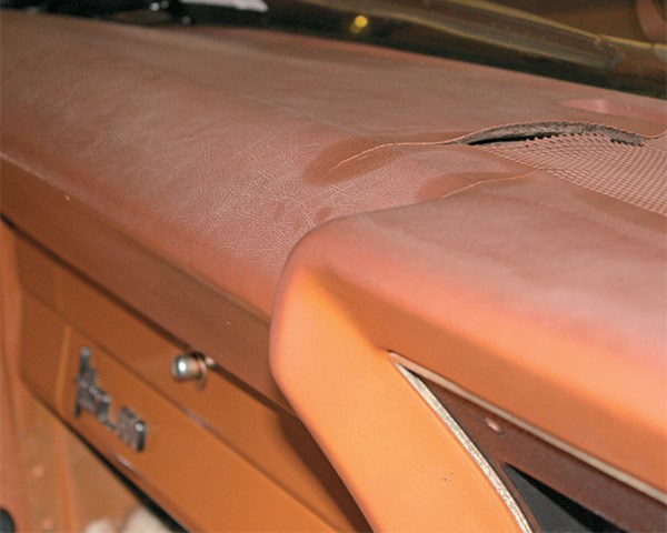 Interior restoration - dash