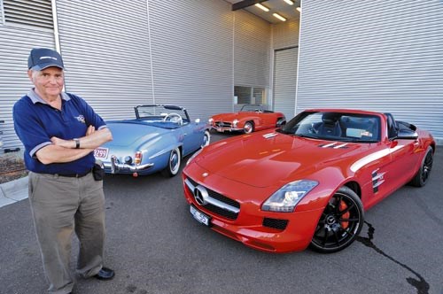 Mercedes-Benz SLS AMG vs 190SL vs 300SL