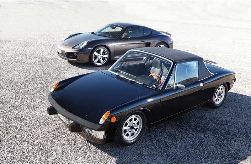 Porsche 914 v Cayman S