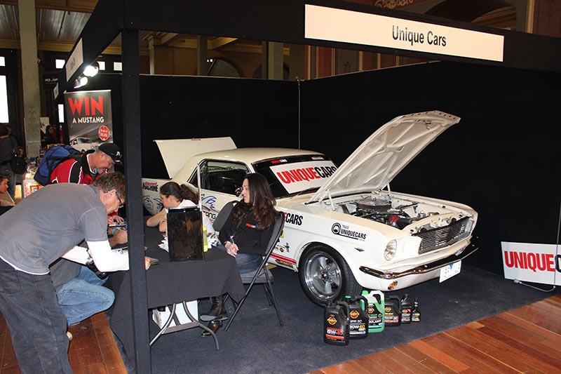 Unique Cars stand at Gasolene Muscle Car Expo