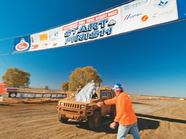 The Finke Desert Race in a Hummer