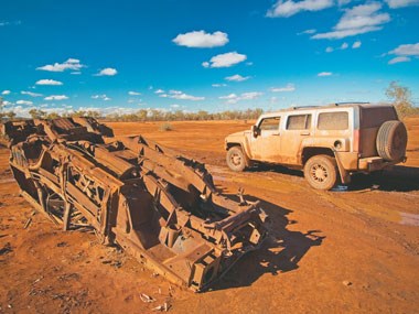 The Finke Desert Race in a Hummer