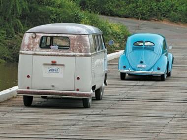 1951 Volkswagen Beetle & 1954 CW Microbus