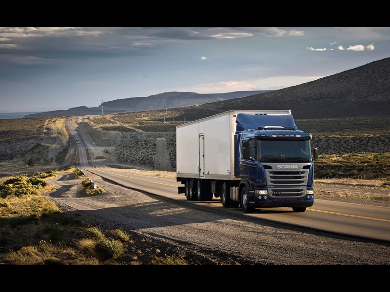 Scania Truck, using Eco-Roll technology