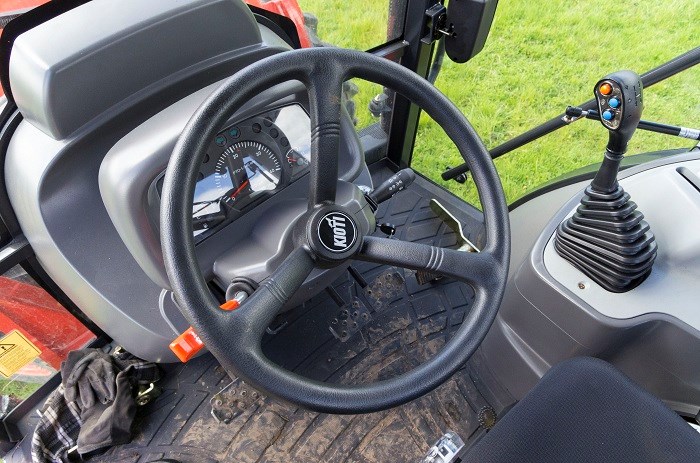 Kioti PX1002 Cabin tractor steering controls