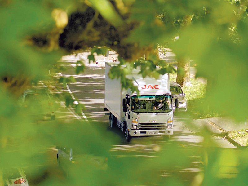 JAC Motors New Zealand EV Truck Tree Image