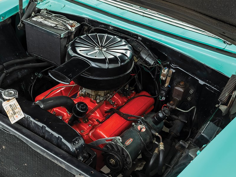 chevrolet bel air engine bay 1