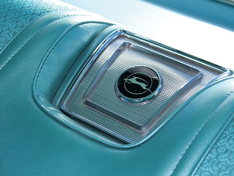 chevrolet impala rear seat detail