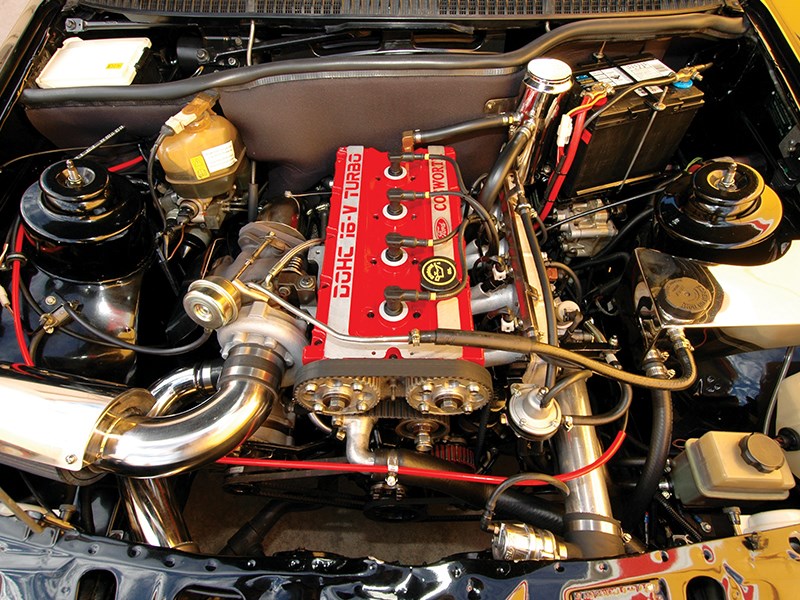 ford sierra engine bay