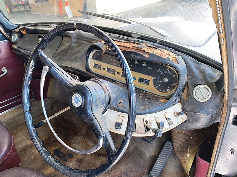 lancia barn find interior 2