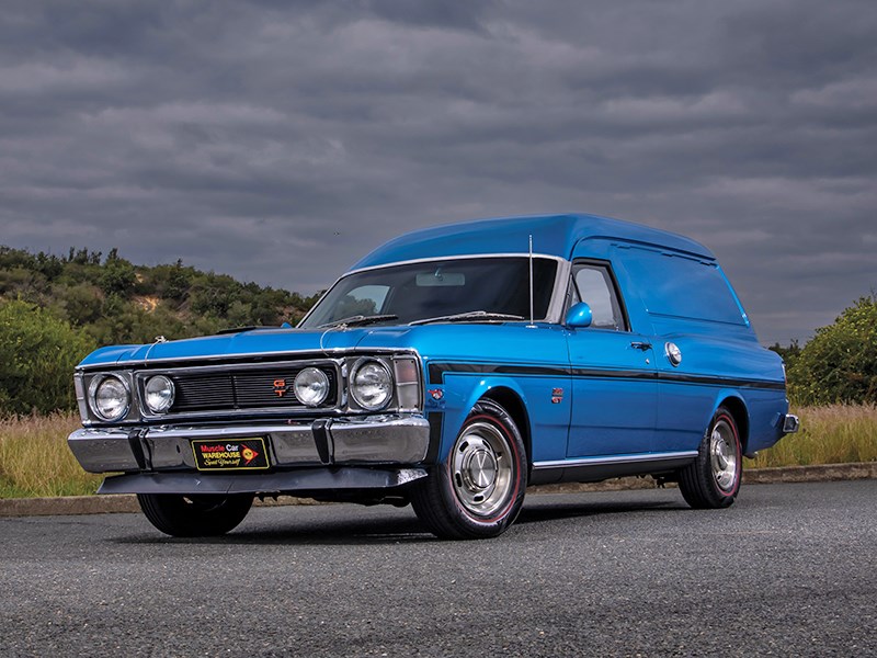 ford falcon xw gt panel van front angle 3