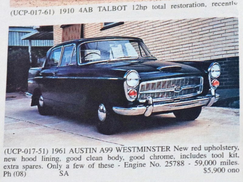 austin a99