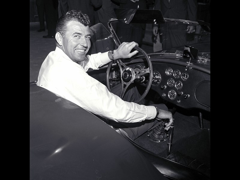 Carroll Shelby behind the wheel of CSX 2000 Ph courtesy of Shelby American