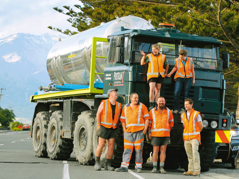 Gerard Daldry (bottum left) and the ProTranz team