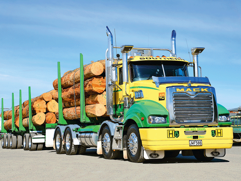 This Southern Transport Mack Trident took the 'Best Logger' award 