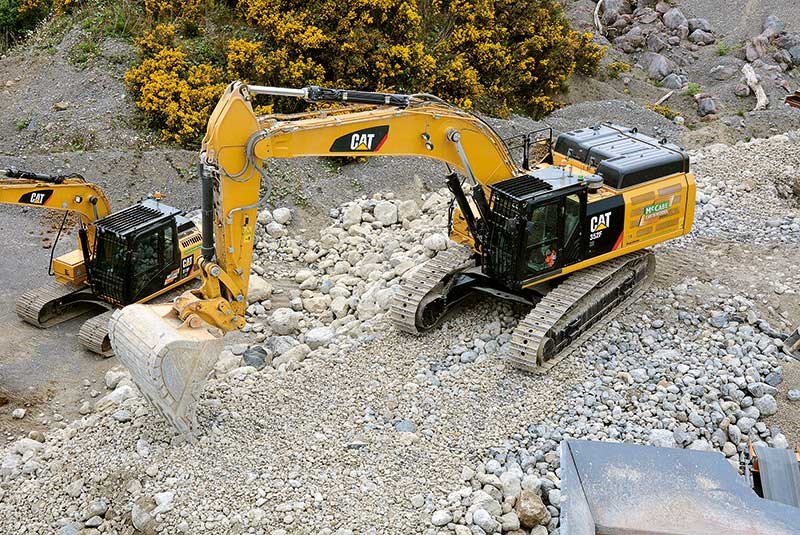 CAT excavators