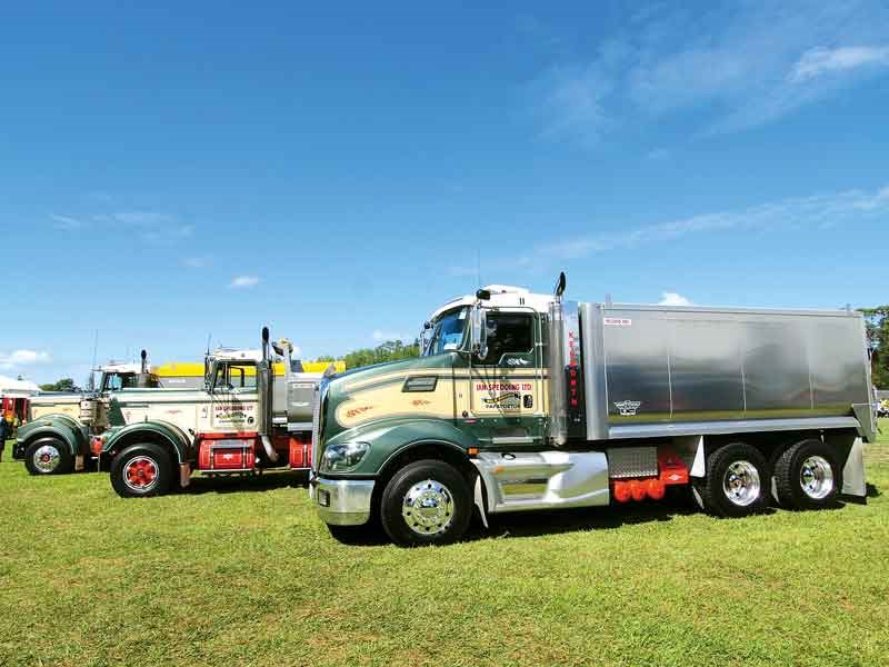 The Ian Spedding trucks received second prize for Best Fleet