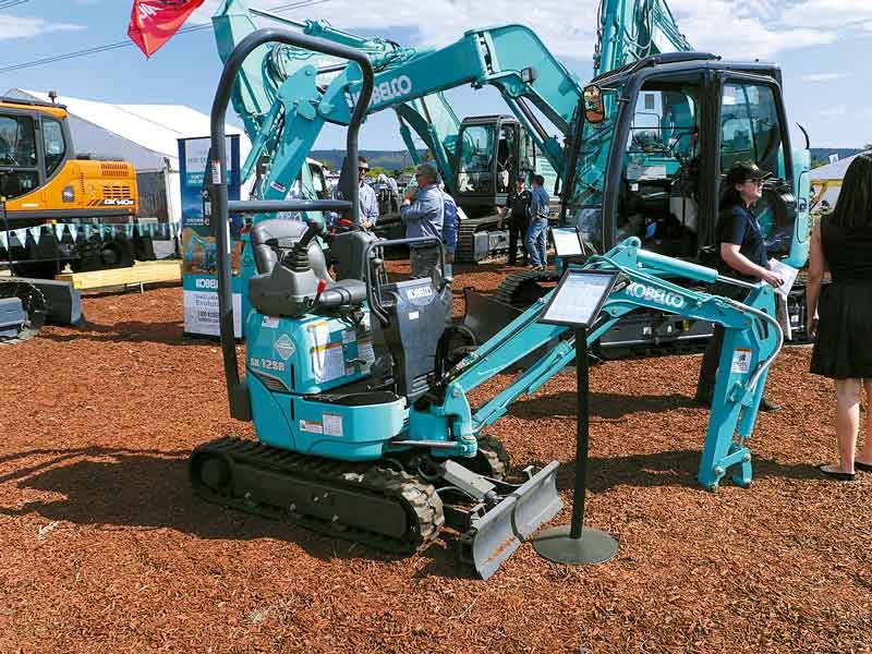 Kobelco showcased their latest SK12SR model