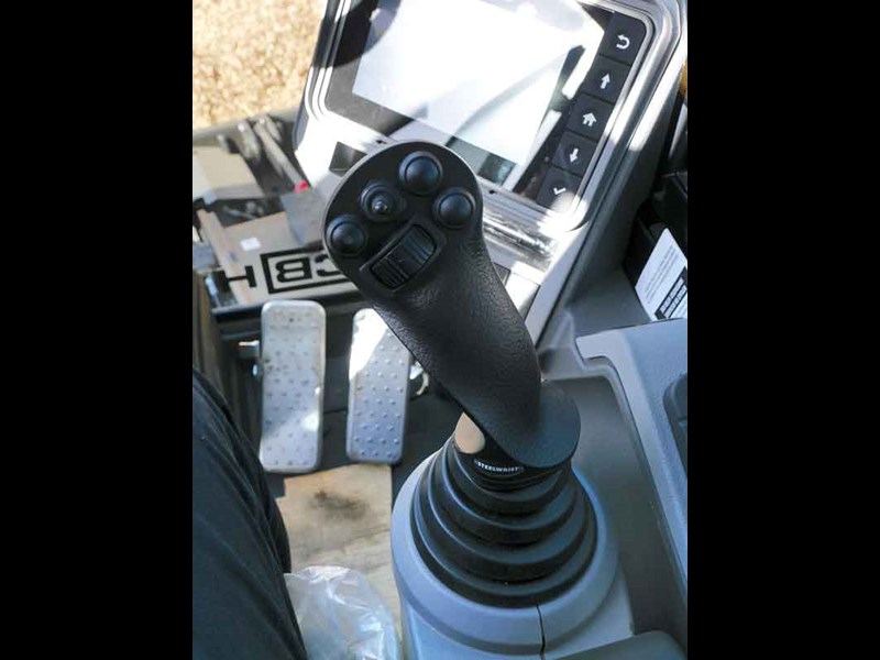 The joysticks have been changed for Steelwrist units