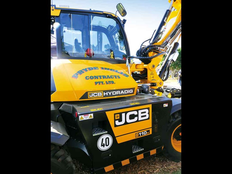 The JCB will be used on work for utility companies in Gippsland