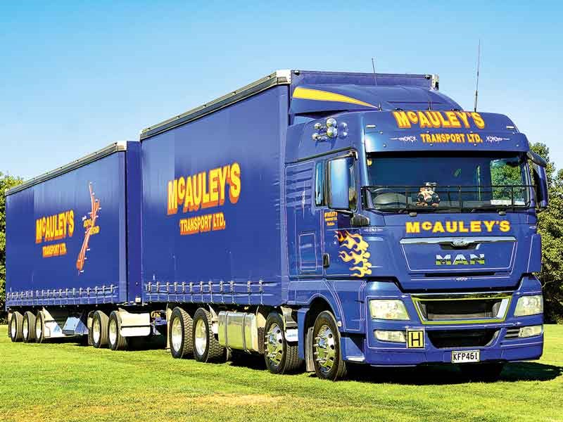  McAuley Transport won the Best New Truck (under 36 months old) category with this MAN
