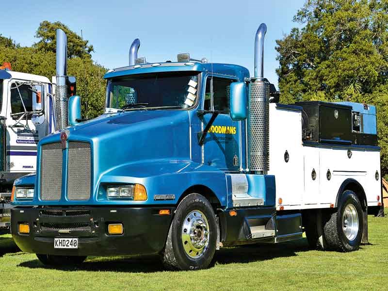 An interesting and rare single-drive Kenworth field maintenance truck of Goodmans Contractors