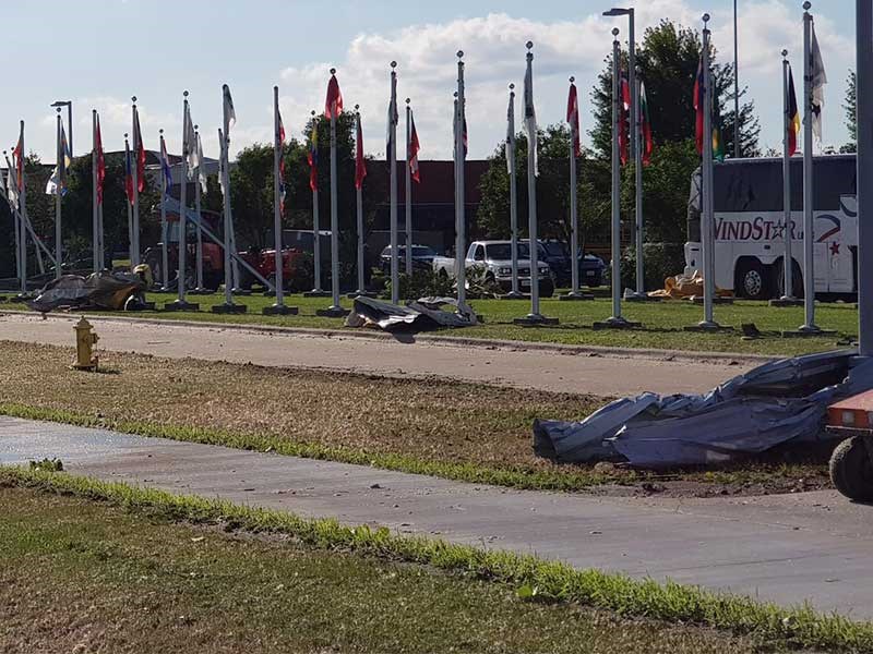 Kiwi contractors caught in Iowa tornado