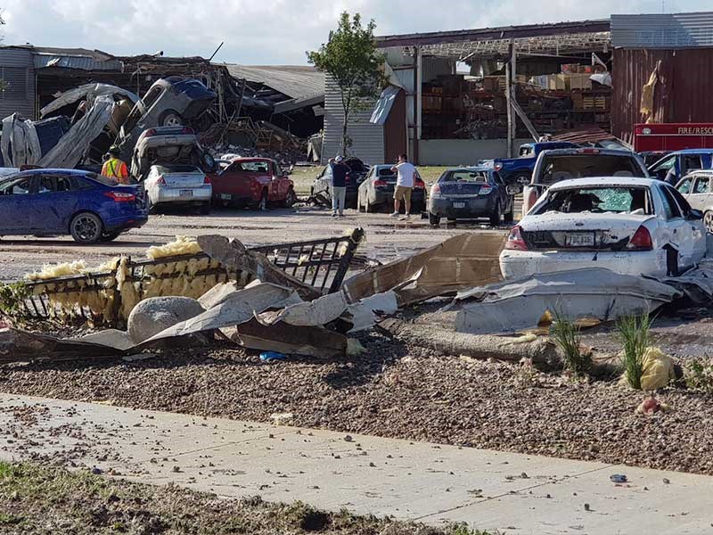 Kiwi contractors caught in Iowa tornado