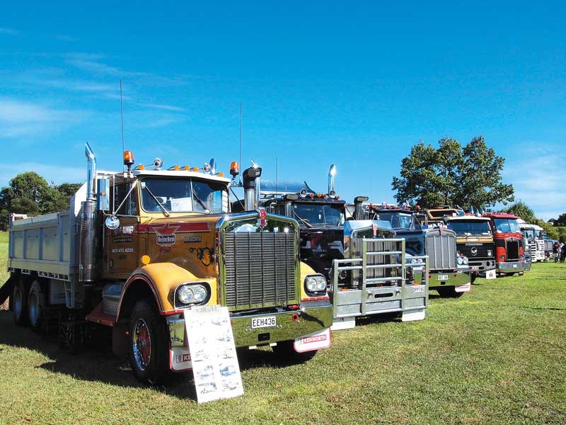A classic line up at the WEllsford Roaring Lions Truck Show 2018