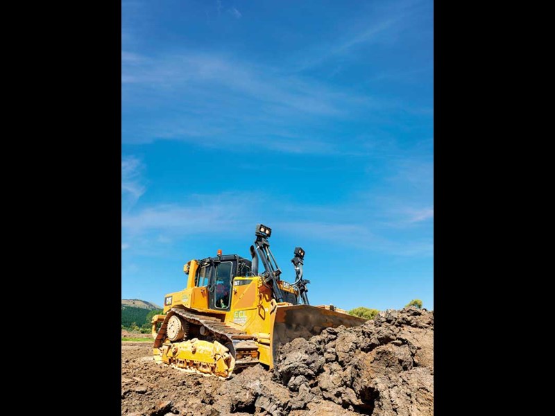 CCl Construction s first new CAT machine at work at a subdivision in Cashmere Christchurch