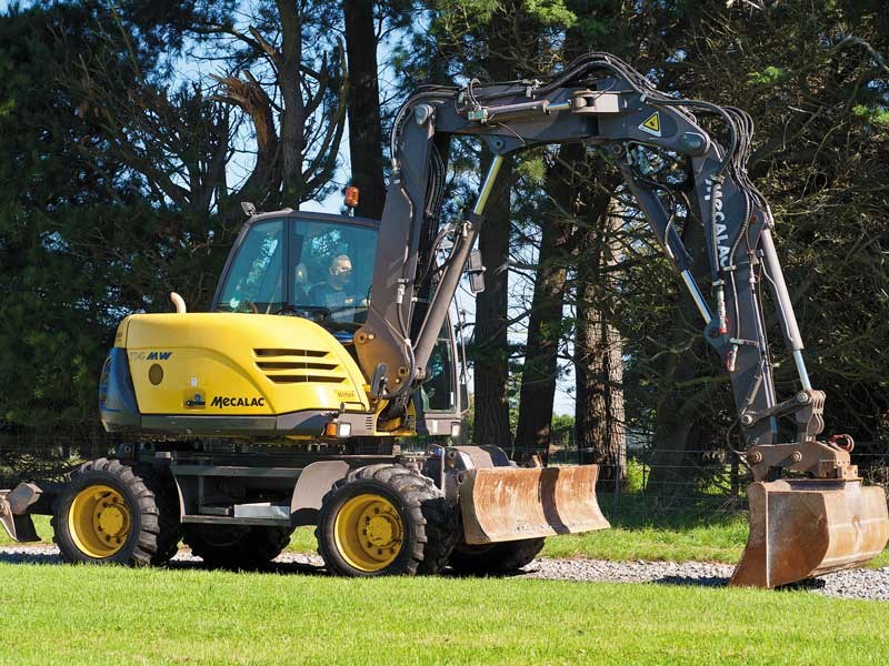 DOW takes a closer look at a second hand Mecalac wheeled excavator