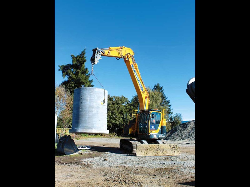 Hyundai equipment is a familiar sight at Crafar Crouch Construction s yard in Marlborough