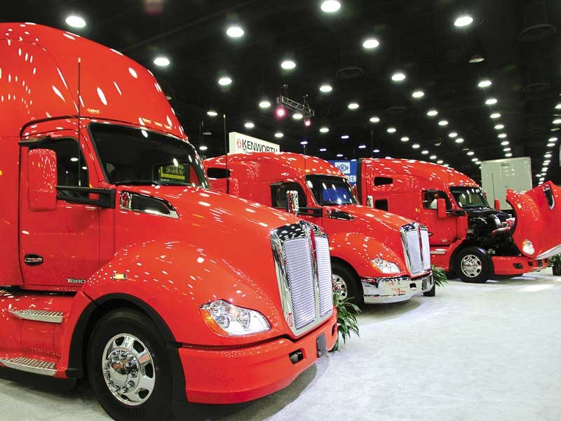 Kenworth collection from teh Mid America Trucking Show in Louisville Kentucky