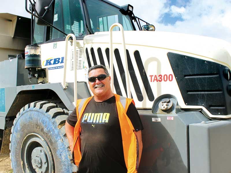 Rob Wilton from KBL Limited with his new Terex TA300 ADT