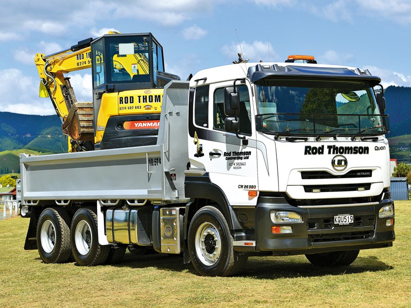 Rod Thompson Contracting had their near new Quon on display at the Nelson truck show