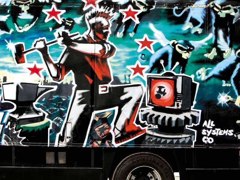 Banksy-painted truck fails to sell at auction
