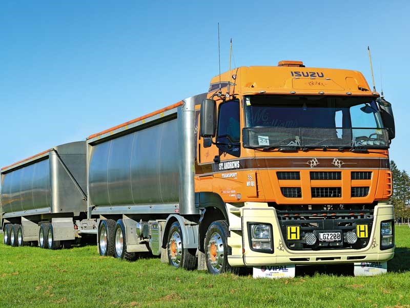 St Andrews Transports Isuzu bulkie looked like it meant business